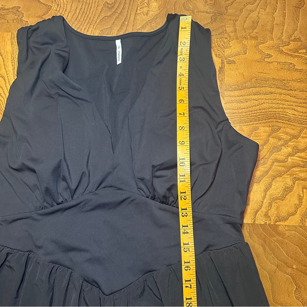 Halara Black Sleeveless Maxi Dress, Built-in Bra, Comfy, Sporty, Active - Picture 7 of 10